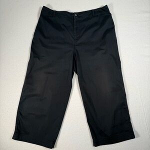 French Laundry Women's Black Capris Cotton Blend Size 1X